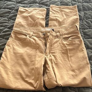 NWOT Carhartt Relaxed Fit Pants in Tan Rugged flex,  canvas 5 pocket pants 34/34